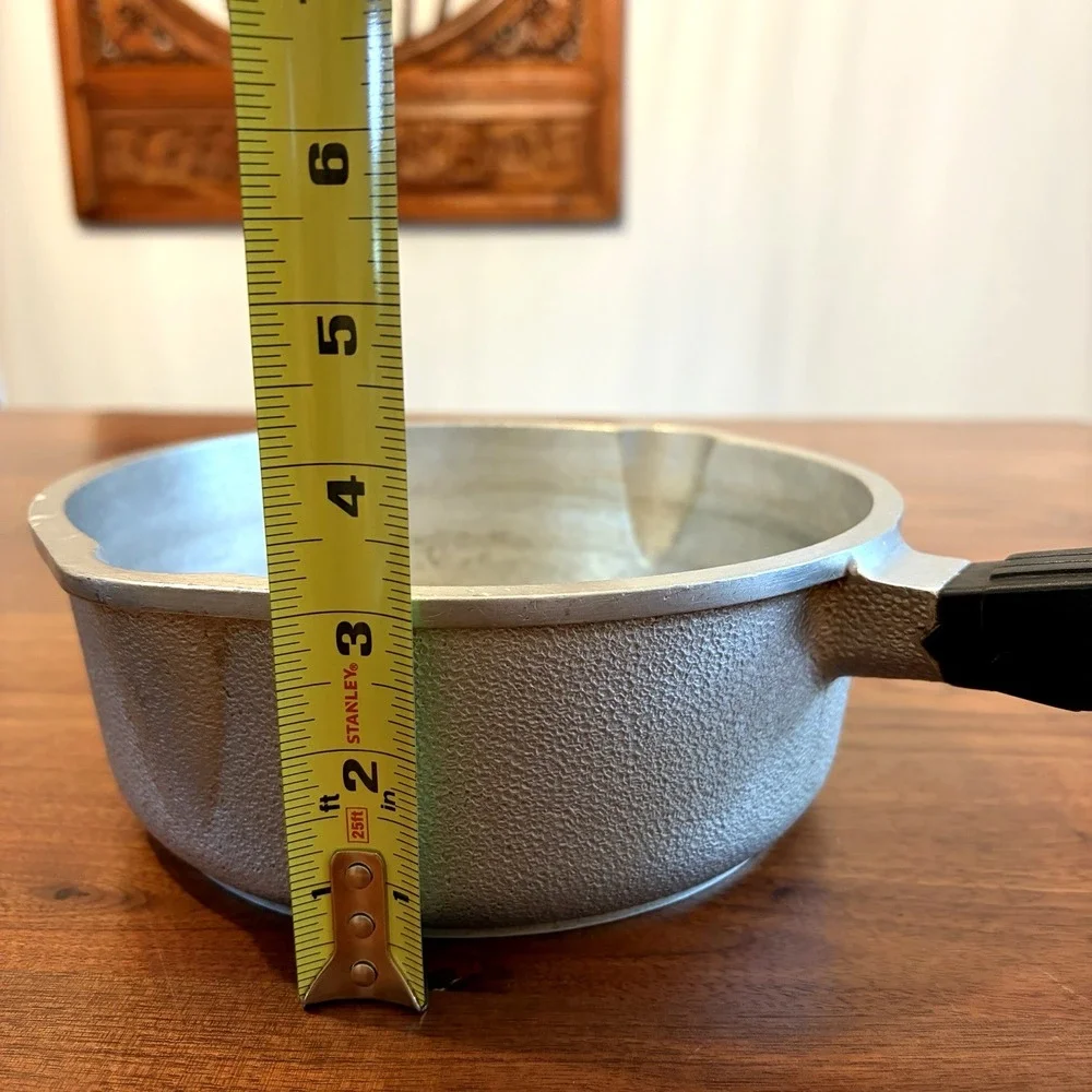 Vintage Queensware Hammered Cast Aluminum  Pot Pan with Cover